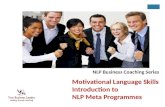 Motivational Language Patterns An Introduction To Using NLP Meta Programmes