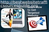 Learn how to get targeted website traffic for free