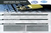 ISO 31000 Risk Manager - Two Page Brochure