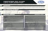 ISO 21500 Lead Implementer - Two Page Brochure