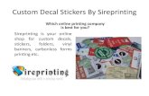 Buy Custom Decal Stickers With Sireprinting