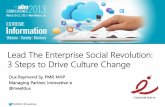 Lead the Enterprise Social Revolution: 3 Steps to Drive Culture Change #aiim13