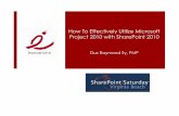 How To Effectively Utilize Project 2010 With SharePoint 2010 @ #spsvb