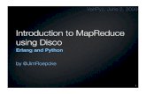 Introduction to MapReduce using Disco
