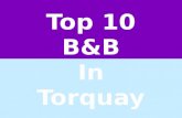Top 10 b&b in torquay