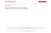 Avaya ethernet switches   reference guide for sales
