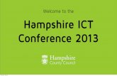 Hampshire ICT Conference 2013