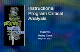 Instructional Program Critical Analysis