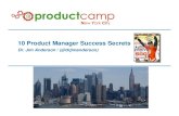 10 Product Manager Success Secrets