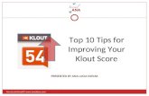 Improve klout