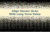 Align Vendor SLAs with Long Term Value