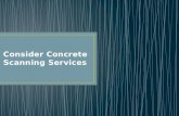 Consider Concrete Scanning Services