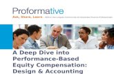 A Deep Dive into Performance-Based Equity Compensation: Design & Accounting