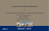 Simon Property Group, LLC Prepaid Gift Solutions