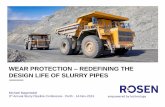 Michael Magerstaedt, ROSEN Swiss - Wear protection – Redefining the design life of slurry pipes