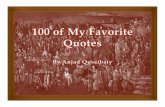 100 of My Favorite Quotes
