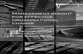 eBook: Management Insight for Effective Organisational Change