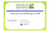 Security and Auditing in HFM