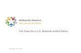 Case for a U.S. National Airline Policy