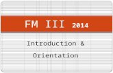 Introduction FM3 [2014]