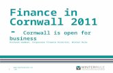 Finance in Cornwall 2011