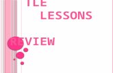 TLE Lessons Review