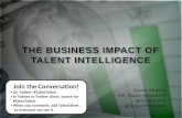 Business Impact of Talent Intelligence