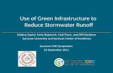 Use of gi to reduce stormwater runoff   squier - sept 2011