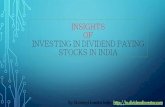 Know Insights of indian dividend stocks and Pick Best Dividend Stocks