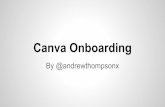 Canva onboarding