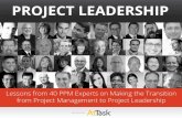 Lições de 40 especialistas em Projetos sobre Transição do Gerenciamento para a Liderança de Projetos