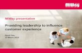 ICEW 2013 Rene Otto - Providing Leadership to influence Customer Experience