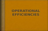 Operational efficiencies