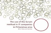The use of the Scrum method in IT companies in Pirkanmaa area