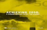 Achieving 2050: A Carbon Pricing Policy for Canada - Advisory Report