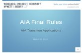 AIA Transition Applications Presentation Mar-20-2013