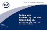 Sales and Marketing on the Front Lines: Understanding and Delivering All that the Customer Values
