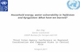 Household energy, water vulnerability in Tajikistan and Kyrgyzstan: What we have learned?