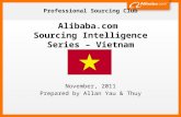 Alibaba.com Sourcing Intelligence Series  - Vietnam (FULL version)