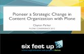 Pioneer a Strategic Change in Content Organization with Plone