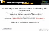 S-Learning — The Next Evolution of Learning and Development