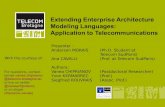 Extending Enterprise Architecture Modeling Languages: Application to Telecommunications