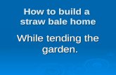 How to build a straw bale home