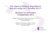 Blake Lapthorn Agency Workers Regulations seminar for end users - 8 September