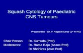 Squash cytology of cns paediatric tumours