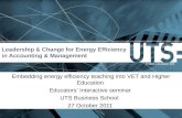Embedding Energy Efficiency Teaching into VET and Higher Education Presentation on 27 October 2011
