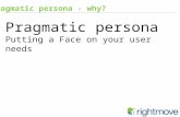 pragmatic personas - Why?