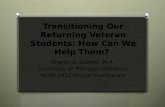 Transitioning our returning veteran students
