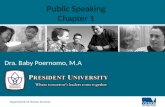 Chapter 1  public speaking
