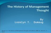 History of management by wren(part 1 of 2)